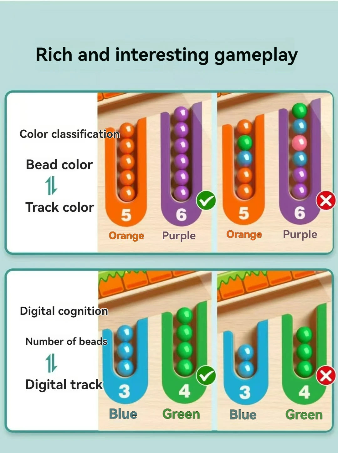 TinkerTots Montessori Magnetic Maze – 3 Smart Worlds of Hands-On Learning