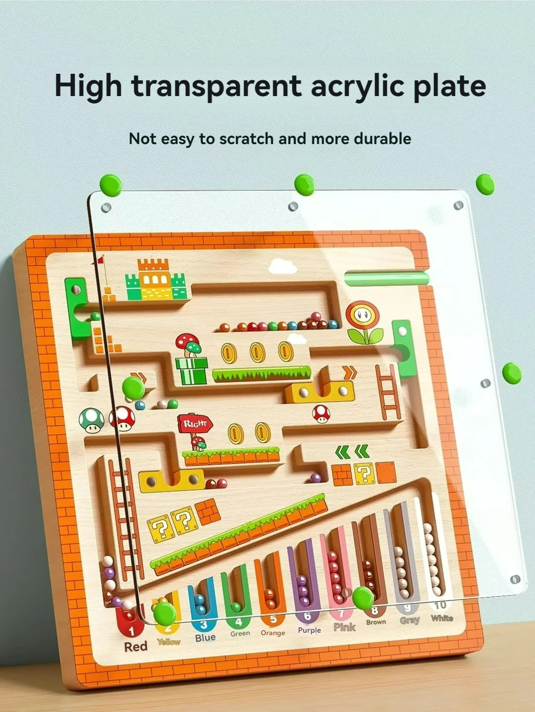 TinkerTots Montessori Magnetic Maze – 3 Smart Worlds of Hands-On Learning