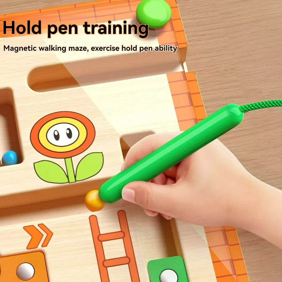 TinkerTots Montessori Magnetic Maze – 3 Smart Worlds of Hands-On Learning